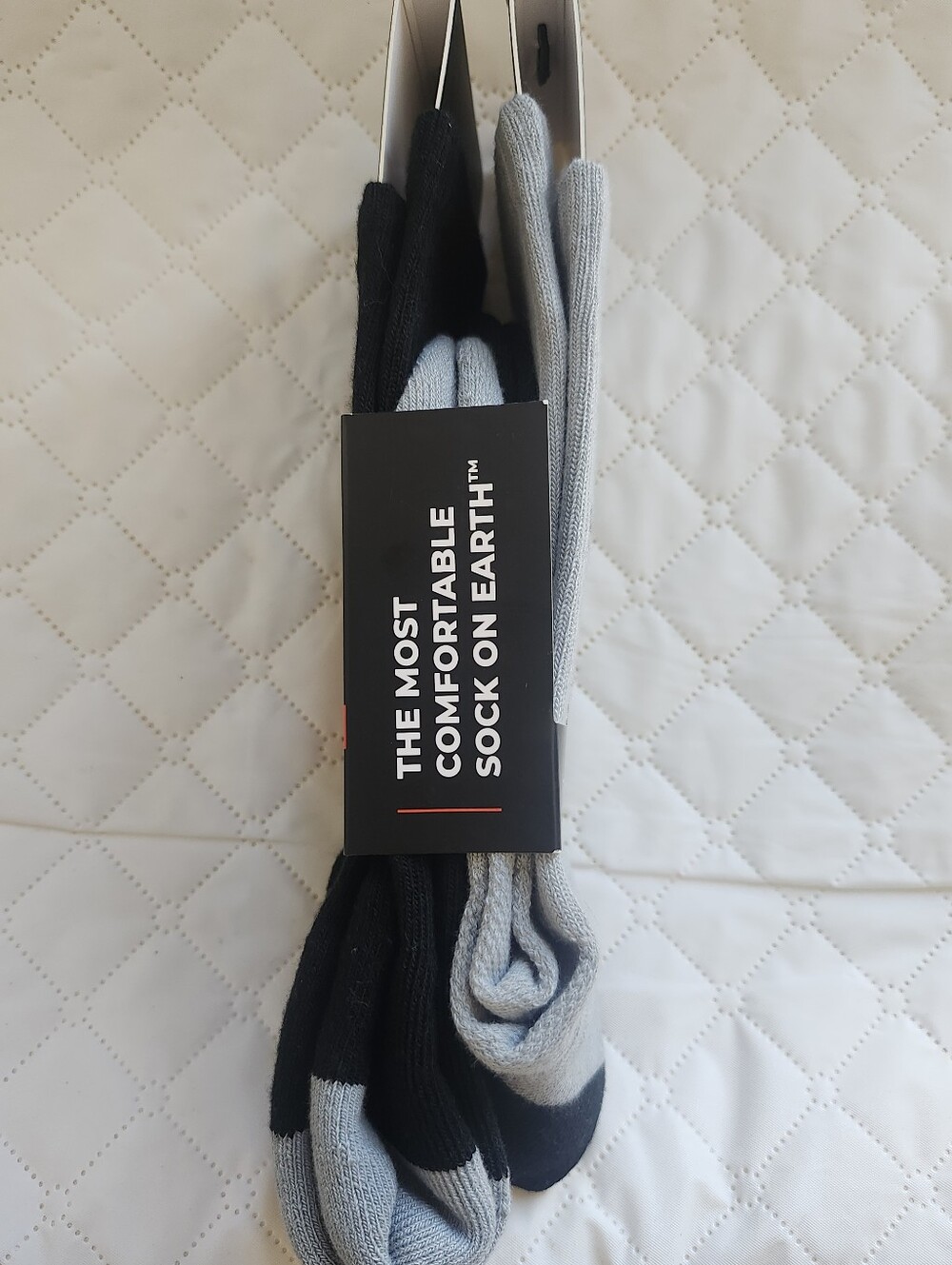Light Gray and Black Raider Nation Crew Socks - Picture 5 of 6
